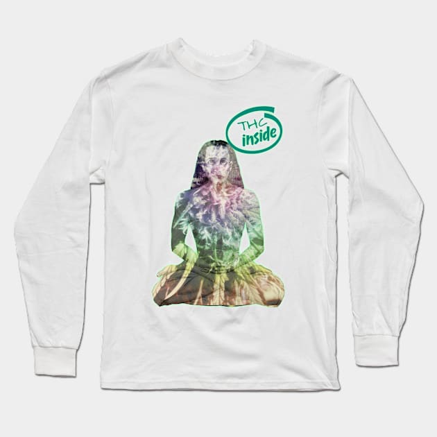 THC Inside Long Sleeve T-Shirt by indusdreaming